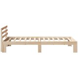  Krevetna konstrukcija Prirodna 90 x 190 cm Čvrsto borovo drvo | shoptok.hr