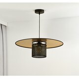  Duolla - Viseći luster na kablu TOKYO RATTAN 1xE27/15W/230V Ø 50 cm zlatna/crna | Eponuda.com