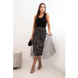 Kesi Włoski Women's set with a wool sweater and a viscose dress black | Shoptok.si