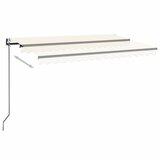  Automatska tenda sa senzorom za vjetar LED 450 x 350 cm krem | Eponuda.com