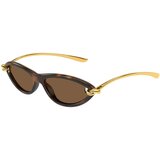 Bottega Veneta BV1390S 002 ONE SIZE (56) Havana/Rjava Cene