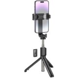  Stativ tripod selfie stap za mobitel do 7" + daljinski bluetooth BOROFONE BY11 Happy live broadcast black Cijene