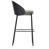 Kave Home Crna/siva barska stolica (visine sjedala 77 cm) Eamy – | shoptok.hr