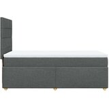 vidaXL Krevet s oprugama i madracem tamnosivi 90 x 190 cm od tkanine | shoptok.hr