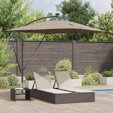  Suncobran Sivo-smeđa 249 x 249 x 250 cm Poliester i aluminij | shoptok.hr