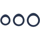 Svakom Triooo - set plavih silikonskih prstenova za penis (3 komada) | shoptok.hr