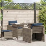  4-dijelni set vrtnih sofa od poliratana s jastucima sivi | shoptok.hr