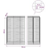  Gabion s žicom debljine 5 mm i mrežom 5x10 cm 750x100x200 cm - 100 cm 200 cm 750 cm | shoptok.hr