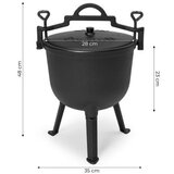MULTIGARDEN Liveni gvozdeni kotlić 10l lovački lonac | ePonuda.com
