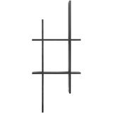 House Nordic Črna večnivojska polica iz masivnega bora 86 cm Mostar – | Shoptok.si