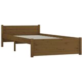  Posteljni okvir medeno rjav iz trdnega lesa 75x190 cm 2FT6, (20684783) | Shoptok.si