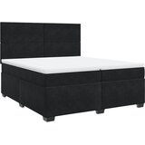  Krevet s oprugama i madracem crni 200x200 cm baršunasti | shoptok.hr