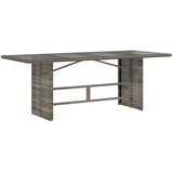 vidaXL 9-dijelni vrtni bistro set od poliratana s jastucima sivi | shoptok.hr