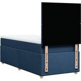  Krevet s oprugama i madracem plavi 100 x 200 cm od tkanine | shoptok.hr