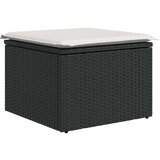  10-dijelni set vrtnih sofa s jastucima crni od poliratana | shoptok.hr