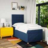  Krevet s oprugama i madracem plavi 100 x 200 cm od tkanine | shoptok.hr