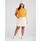 Only Carmakoma Majica 'QUOTE' oranžna / bela | Shoptok.si
