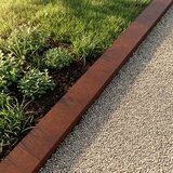 Profil za rubove vrta 10 kom. 100 x 15 x 5 cm Otporni čelik Rđa Cijene