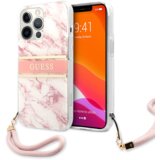  Maska za telefon Guess Marble Strap za iPhone 13 Pro 6.1 roze (GUHCP13LKMABPI) | Eponuda.com