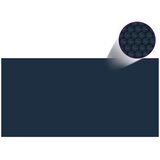 In Plavajoča PE solarna folija za bazen 1000x500 cm črna in modra | Shoptok.si