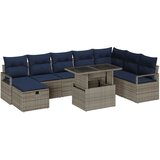  Sjedeća garnitura za vrt 9 kom. poliratan Crna 55 x 55 x 37 cm | Shoptok.si