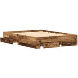  Krevet s ladicama Staro drvo Konstruirano drvo 140 x 200 cm | shoptok.hr