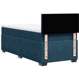 Box spring krevet s madracem tamnoplavi 80 x 200 cm baršunasti | shoptok.hr