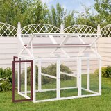 vidaXL Boks za životinje boja kave 141 x 94 x 104 cm masivna borovina | shoptok.hr