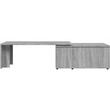  Klubska mizica siva sonoma 150x50x35 cm inženirski les, (20712473) | Shoptok.si