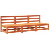 vidaXL Vrtne sofe bez naslona za ruke 3 kom smeđe 70x70x67cm borovina | shoptok.hr