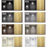 Blanco sudoper AXIA III 6 S InFino SILGRANIT TARTUFO, daska drvo, BAZEN DESNO, s dalj. upr. | shoptok.hr