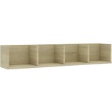 Maison Chic Stenska polica - Viseča Polica za CD plošče sonoma hrast 100x18x18 cm, (21793722) | Shoptok.si