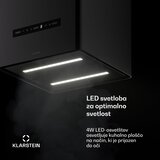 Klarstein Nexture viseća otoôna kuhinjska napa | A++ | 40 cm | 661 m³/h | Crna | shoptok.hr