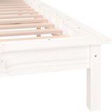  LED okvir kreveta bijeli 180x200 cm veliki bračni masivno drvo | shoptok.hr