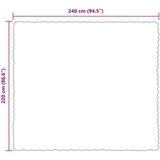  Lažni zec deka Bordeaux Crvena 220 x 240 cm Poliester | shoptok.hr