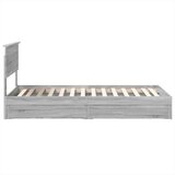  Postelja s shranjevanjem z vzglavjem Siva Sonoma 75 x 190 cm, (5000106089) | Shoptok.si