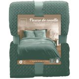 Douceur d intérieur Zelena 3-dijelna posteljina za bračni krevet/za produženi krevet od mikroflanela 240x220 cm Flanou – | shoptok.hr