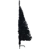 vidaXL Umjetna preddekorirana božićna jelka Črna 120 cm PVC | Shoptok.si
