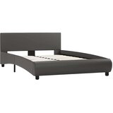  Okvir za krevet od umjetne kože s LED svjetlom sivi 120x200 cm | shoptok.hr