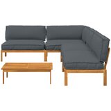 Set sofe 5 kom. Antracit Čvrsto drvo akacije | shoptok.hr