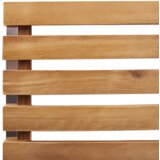 vidaXL Set za blagovanje u vrtu od 5 dijelova od masivnog bagremovog drveta, Vanjski blagovački stol 180x90x75 cm od masivnog bagremovog drveta, Stacking vrtne stolice 4 kom masivno bagremovo drvo i čelik | shoptok.hr