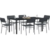  Set vanjskog namještaja 7 kom. Antracit Čelik | shoptok.hr