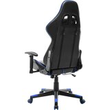 vidaXL Gaming stol črno in modro umetno usnje | Shoptok.si