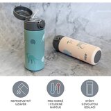 Zopa Thermo Bottle with Silicone Holder and Drinking Spout termovka s slamico Dino 350 ml | Shoptok.si