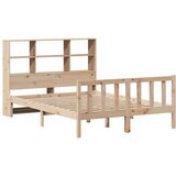vidaXL Knjižna postelja brez vzmetnice 140x190 cm trdna borovina | Shoptok.si