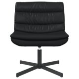  Vrtljiv stol Črna 63 x 75 x 76 cm Svetleč PU, (5000288931) | Shoptok.si