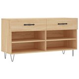 vidaXL klupa za cipele boja hrasta 102 x 35 x 55 cm konstruirano drvo | shoptok.hr