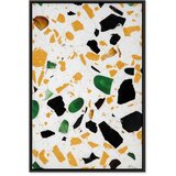  Slika - Terrazzo (1 Part) Vertical 60x90 U crnom drvenom okviru | shoptok.hr