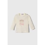 Pinko Up Majica z dolgimi rokavi za dojenčka bež barva