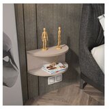 Hanah home Noćni ormarić Bella, 45x19,6x23,8 cm, Bež | Eponuda.ba